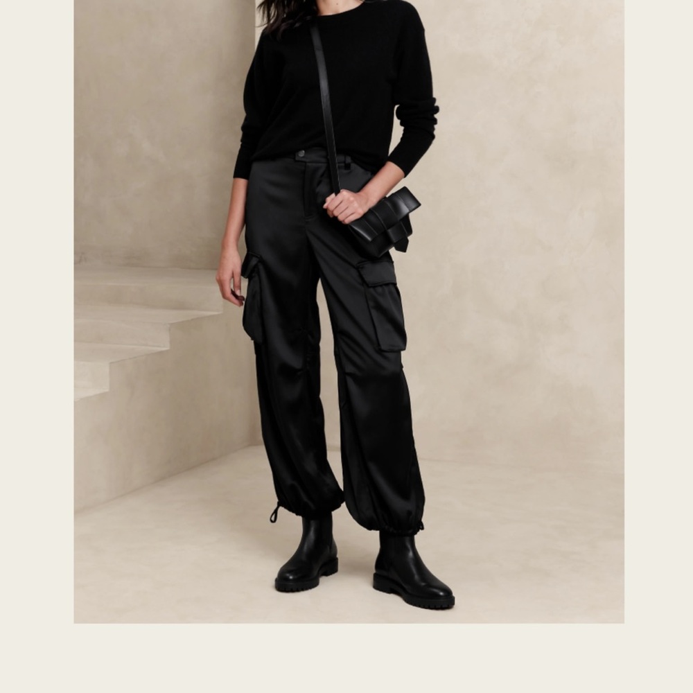 Satin Parachute Pant